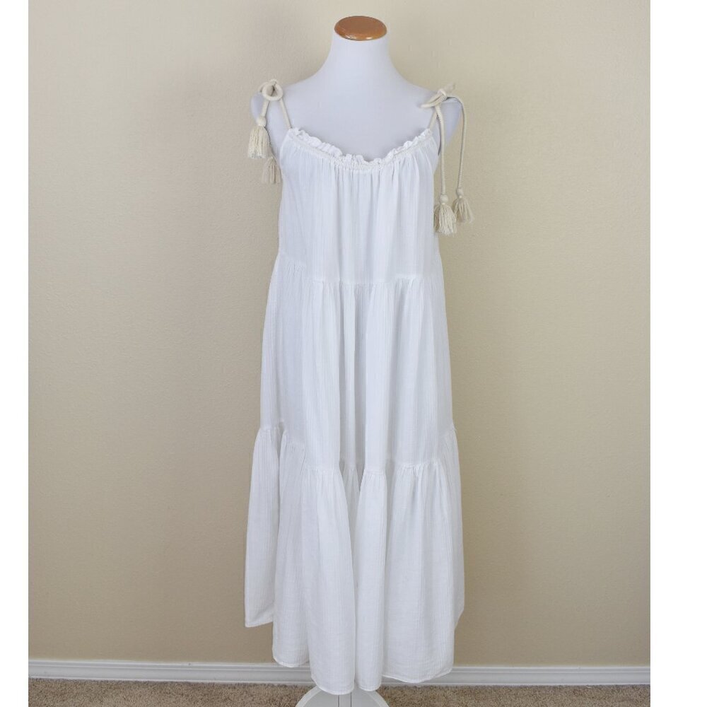 J. Crew Tiered Rope Tie Sundress XXS/XS BR010